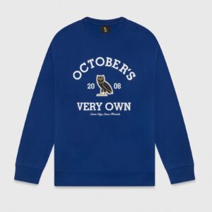 COLLEGIATE CREWNECK BLUE