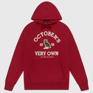 COLLEGIATE HOODIE DEEP RED