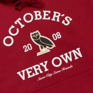 COLLEGIATE HOODIE DEEP RED