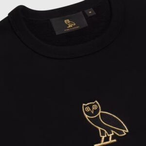 Classic Owl Crewneck Sweatshirt Black