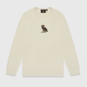 Classic Owl Crewneck Sweatshirt Sand