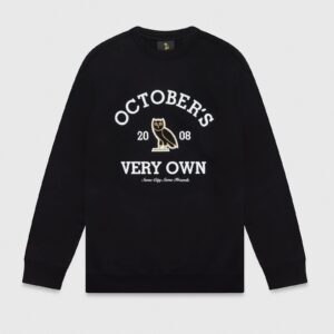 COLLEGIATE CREWNECK BLACK