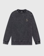 MUSKOKA GARMENT DYED CREWNECK BLACK